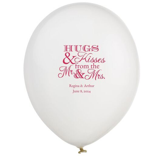 Hugs and Kisses Latex Balloons
